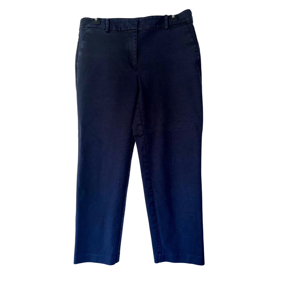 LOFT The Riviera Slim Navy Blue Chino Trousers Pants Womens Size‎ 6
